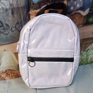 💩 Mini Clear Plastic Backpack in Light Lavender